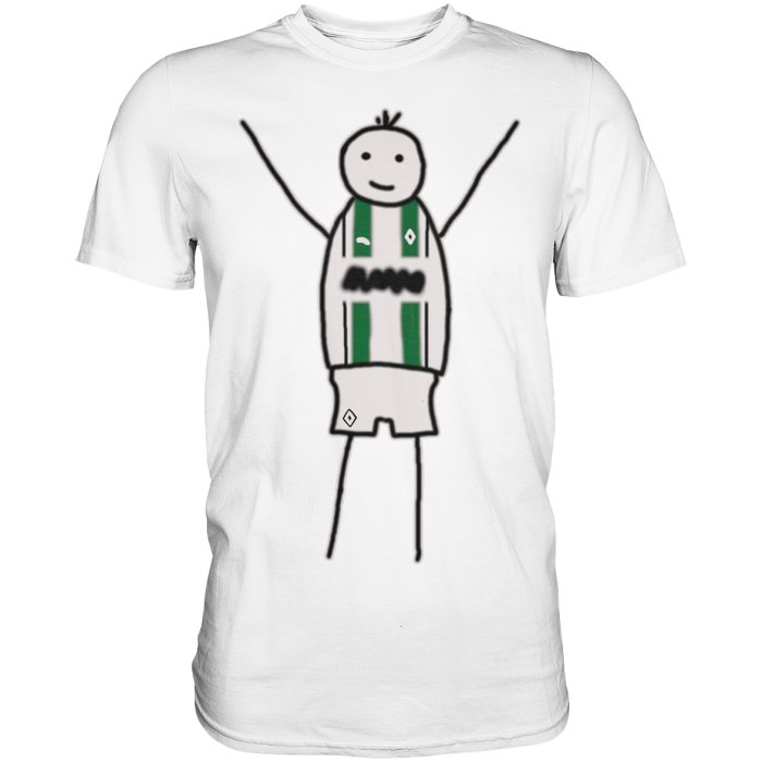 Mönchengladbach Fan-T-Shirt Strichmännchen - Premium Shirt