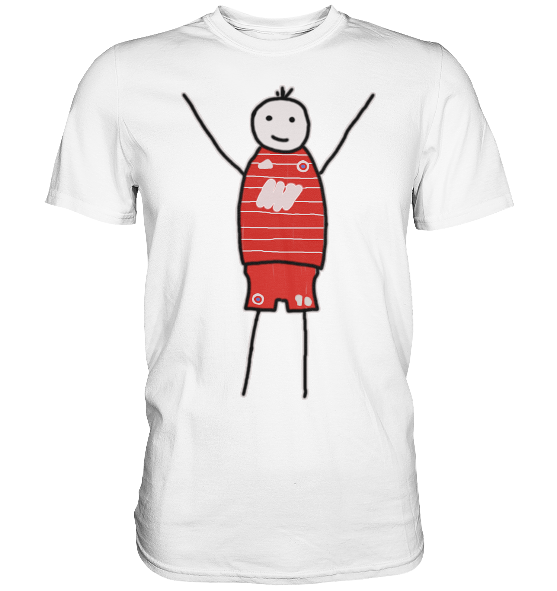 München Fan T-Shirt Strichmännchen - Premium Shirt München Fan T-Shirt Strichmännchen - Premium Shirt