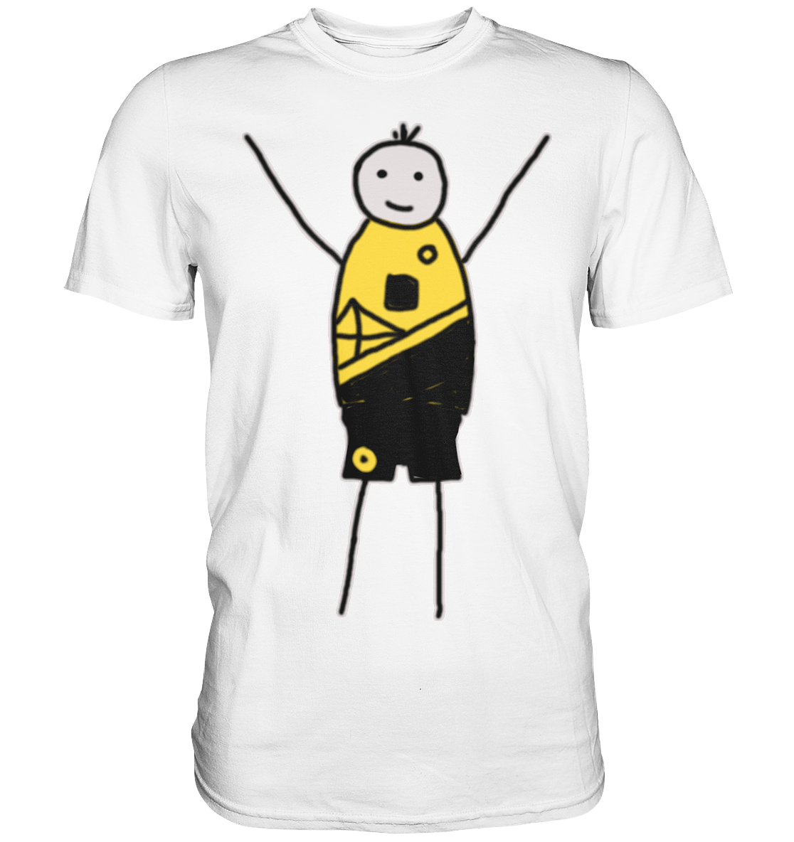 Dortmund Fan-T-Shirt Strichmännchen - Premium Shirt Dortmund Fan-T-Shirt Strichmännchen - Premium Shirt