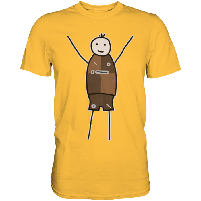 St. Pauli Fan-T-Shirt Strichmännchen - Premium Shirt