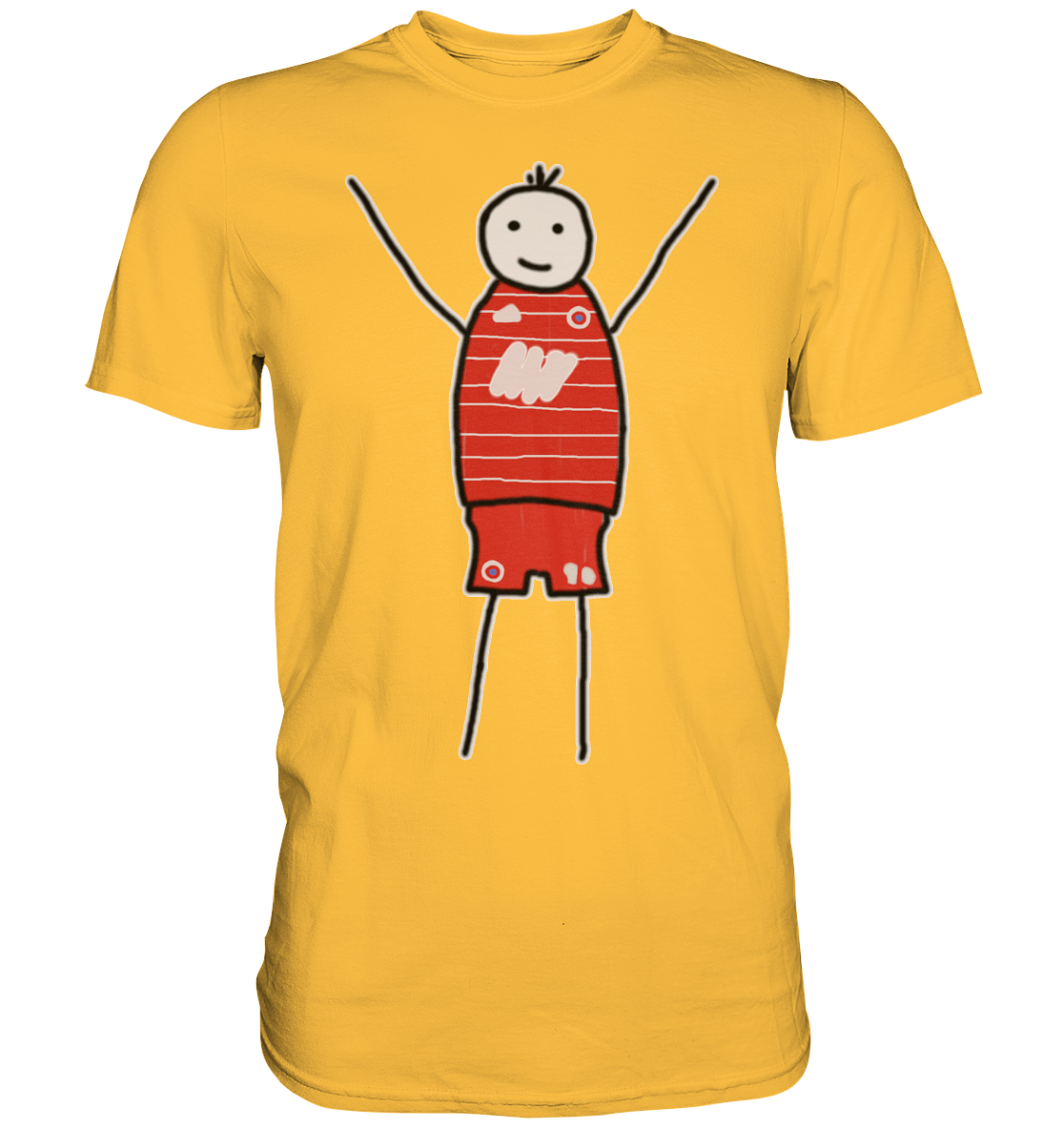 München Fan T-Shirt Strichmännchen - Premium Shirt München Fan T-Shirt Strichmännchen - Premium Shirt