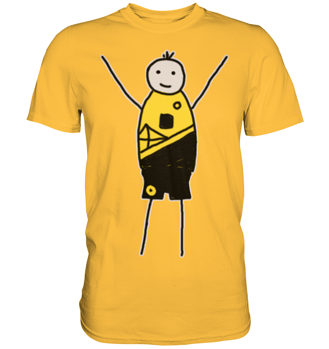 Dortmund Fan-T-Shirt Strichmännchen - Premium Shirt Dortmund Fan-T-Shirt Strichmännchen - Premium Shirt