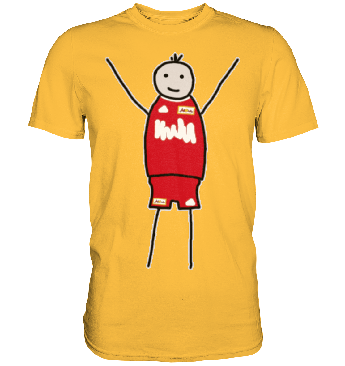 Union Fan-T-Shirt Strichmännchen - Premium Shirt Union Fan-T-Shirt Strichmännchen - Premium Shirt