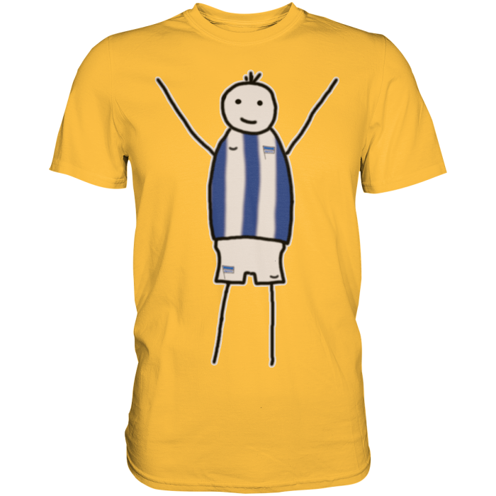 Berlin Fan-T-Shirt Strichmännchen - Premium Shirt
