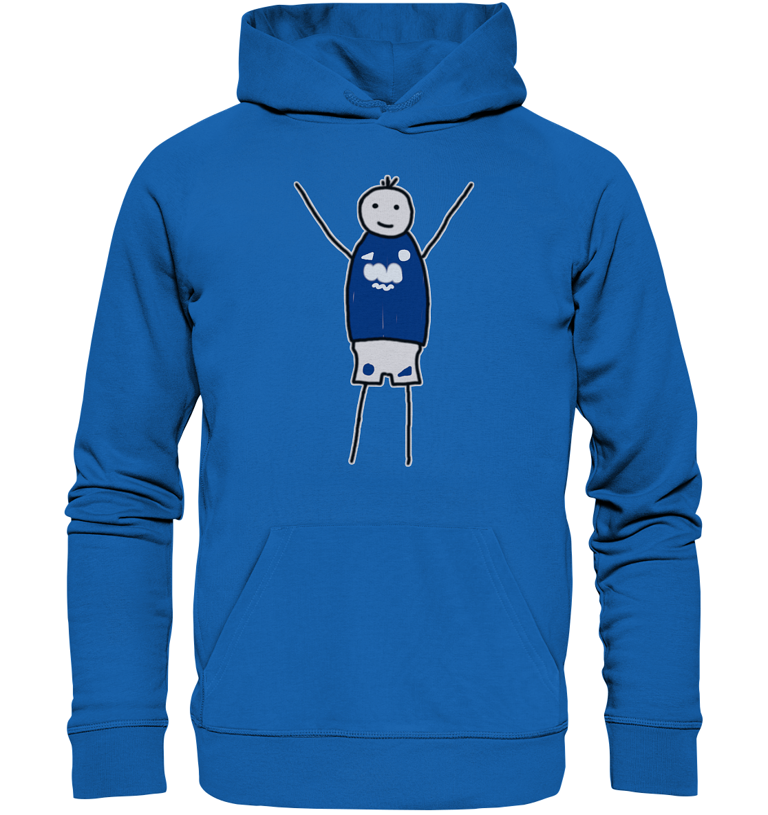 Schalke Fan Hoodie Strichmännchen - Premium Unisex Hoodie Schalke Fan Hoodie Strichmännchen - Premium Unisex Hoodie