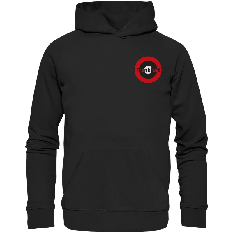 Frankfurt Fan-Hoodie Kokarde klein "Frankfurt" - Premium Unisex Hoodie