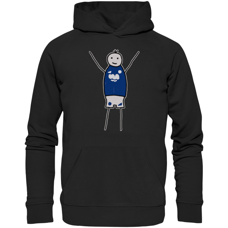 Schalke Fan Hoodie Strichmännchen - Premium Unisex Hoodie