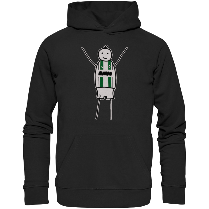 Mönchengladbach Fan-Hoodie Strichmännchen - Premium Unisex Hoodie