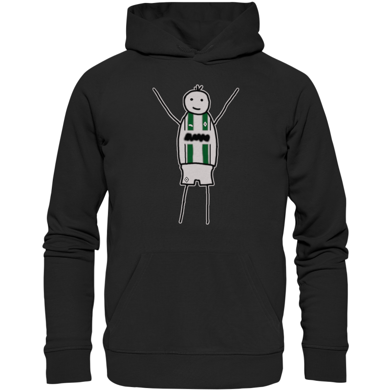 Mönchengladbach Fan-Hoodie Strichmännchen - Premium Unisex Hoodie