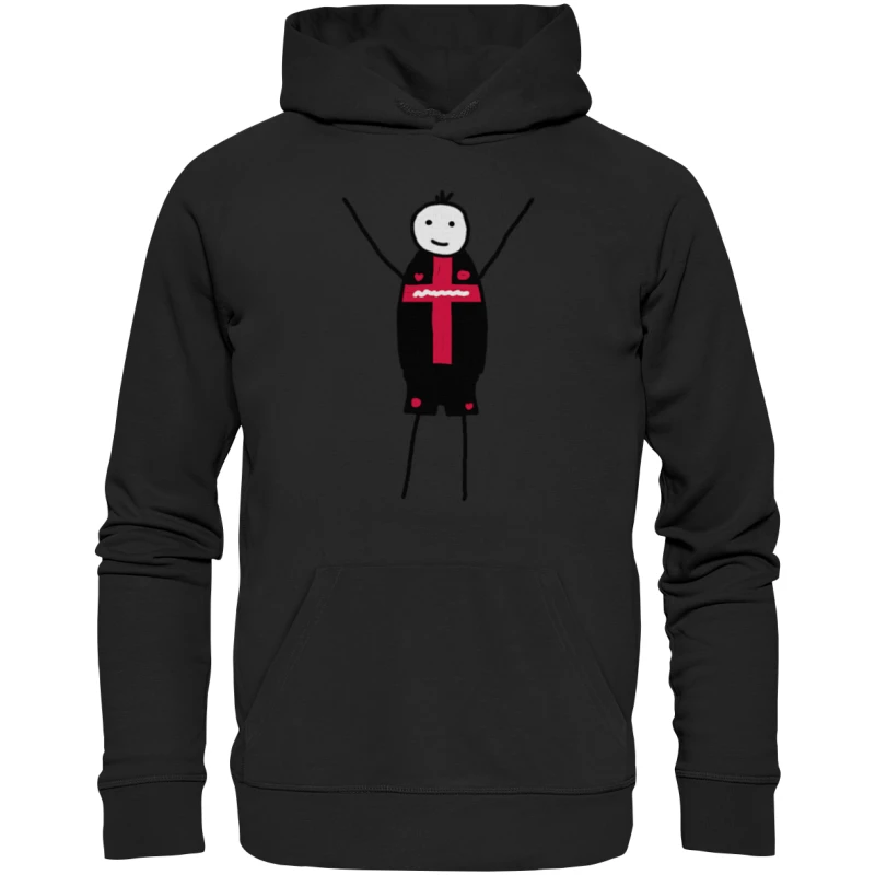 Leverkusen Fan-Hoodie Strichmännchen - Premium Unisex Hoodie