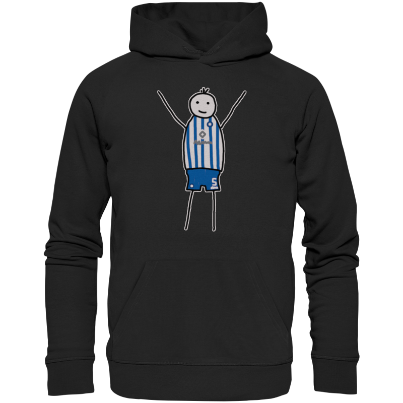 Karlsruhe Fan-Hoodie Strichmännchen - Premium Unisex Hoodie