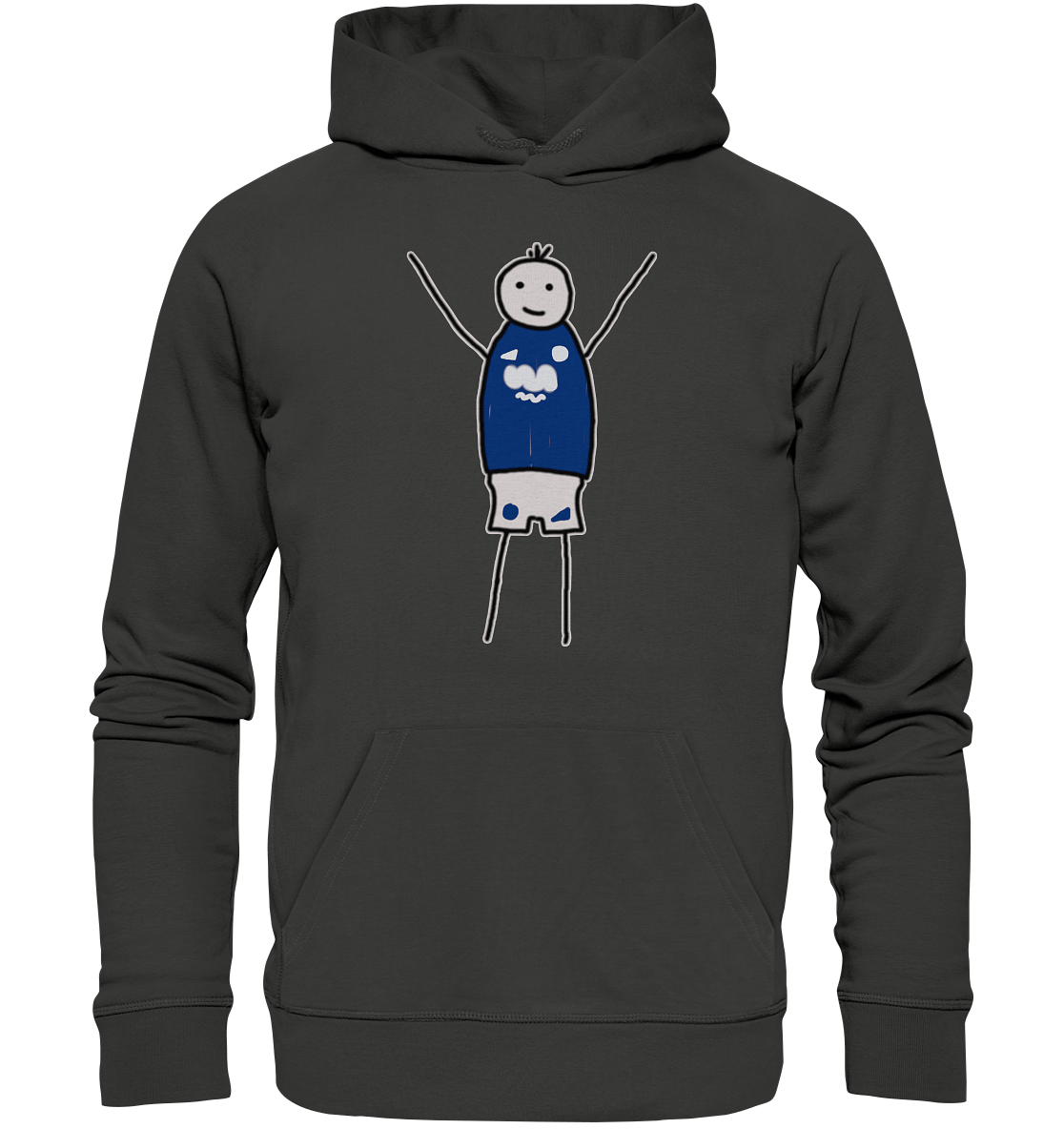 Schalke Fan Hoodie Strichmännchen - Premium Unisex Hoodie Schalke Fan Hoodie Strichmännchen - Premium Unisex Hoodie