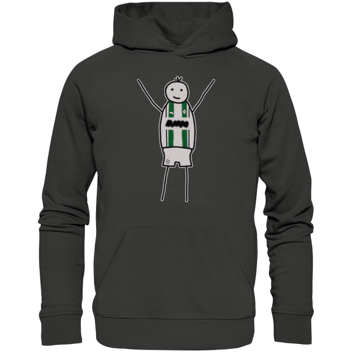 Mönchengladbach Fan-Hoodie Strichmännchen - Premium Unisex Hoodie