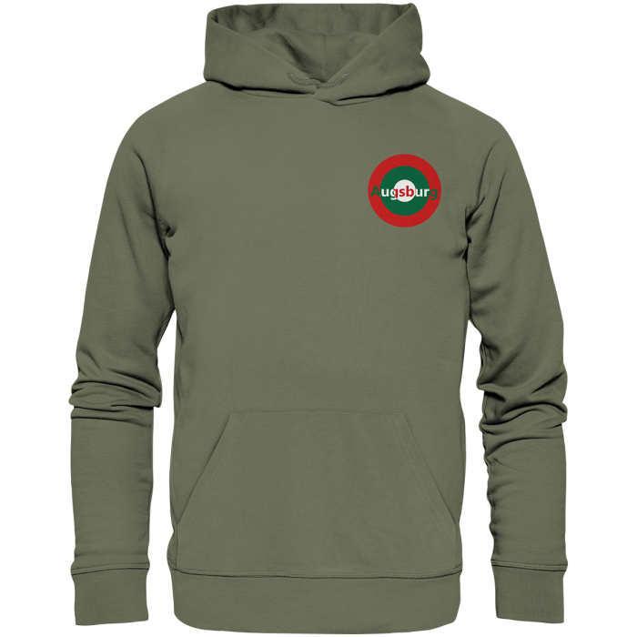 Augsburg Fan-Hoodie Kokarde klein "Augsburg" - Premium Unisex Hoodie