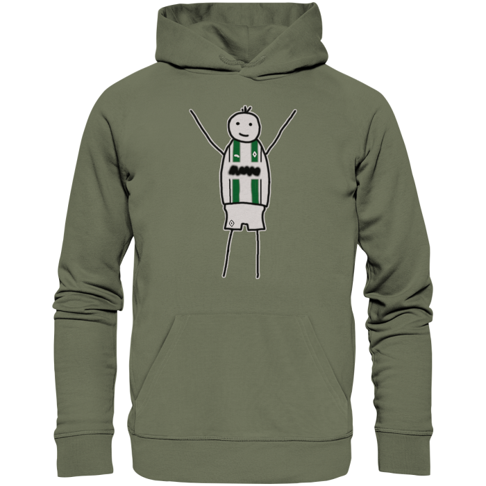 Mönchengladbach Fan-Hoodie Strichmännchen - Premium Unisex Hoodie