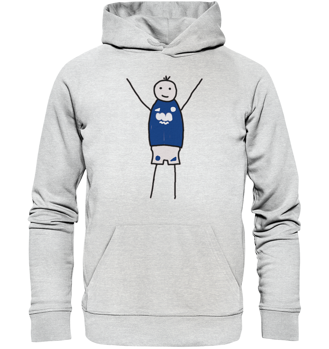 Schalke Fan Hoodie Strichmännchen - Premium Unisex Hoodie Schalke Fan Hoodie Strichmännchen - Premium Unisex Hoodie