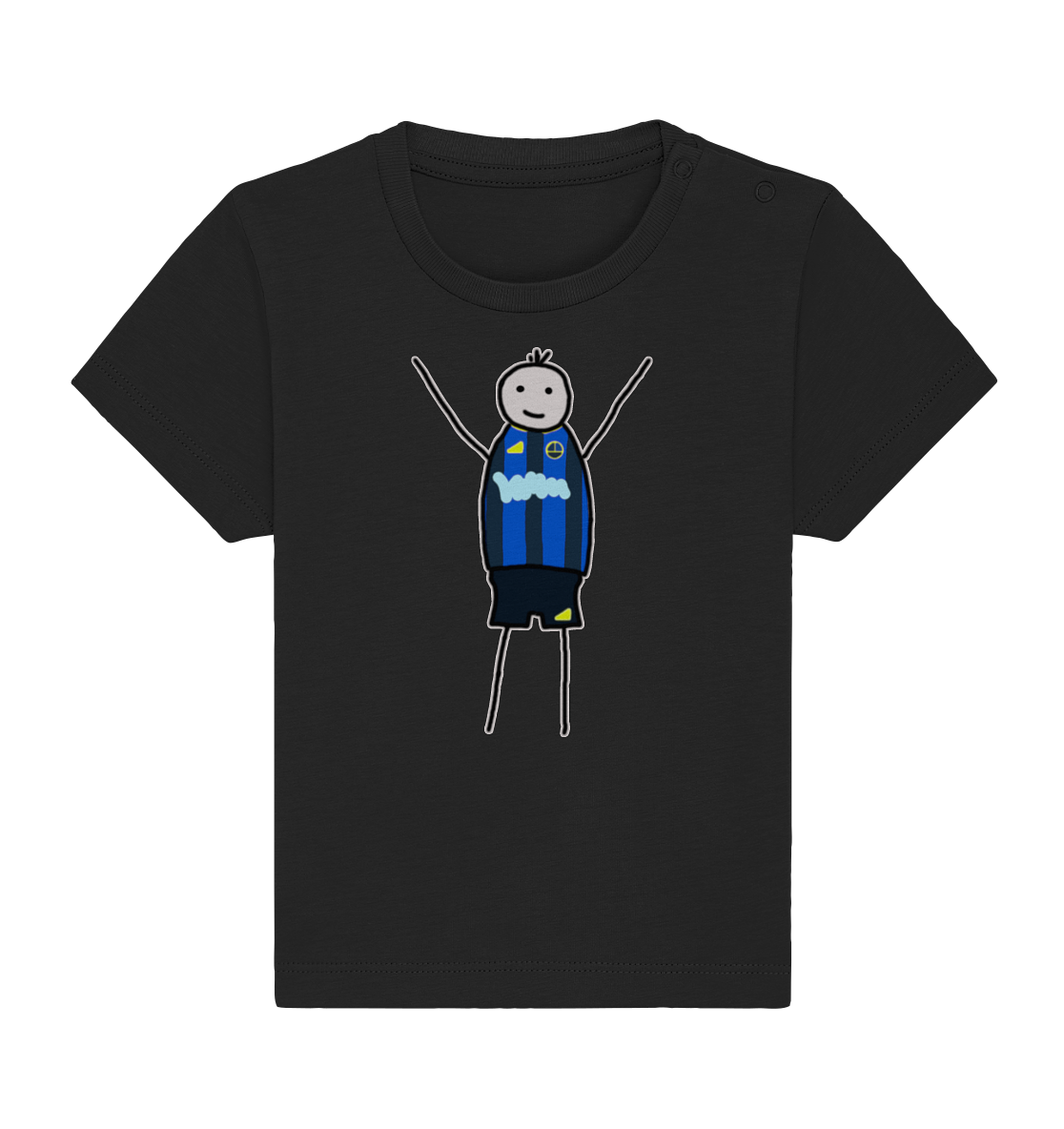 Saarbrücken Fan-T-Shirt Strichmännchen - Baby Organic Shirt Saarbrücken Fan-T-Shirt Strichmännchen - Baby Organic Shirt