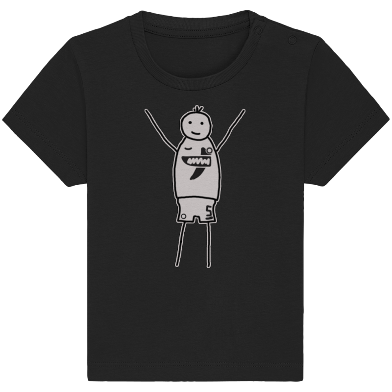 Elversberg Fan T-Shirt Strichmännchen - Baby Organic Shirt