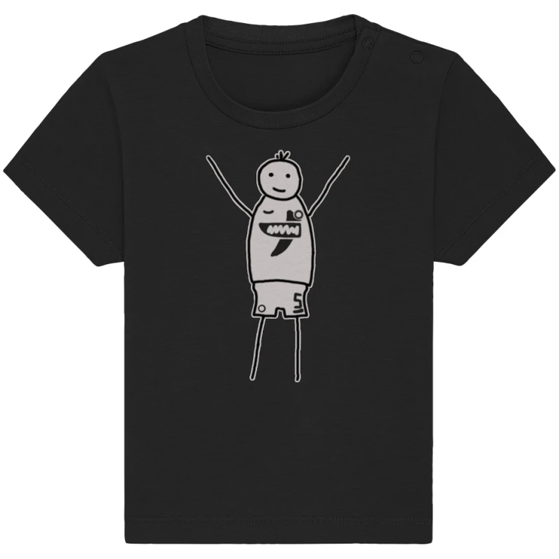 Elversberg Fan T-Shirt Strichmännchen - Baby Organic Shirt