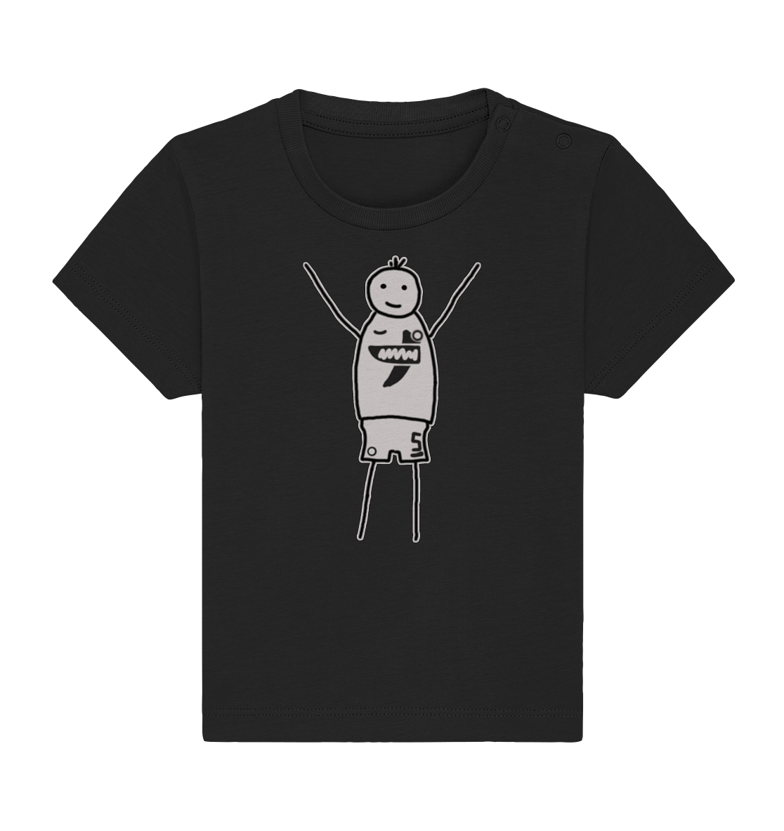 Elversberg Fan T-Shirt Strichmännchen - Baby Organic Shirt Elversberg Fan T-Shirt Strichmännchen - Baby Organic Shirt