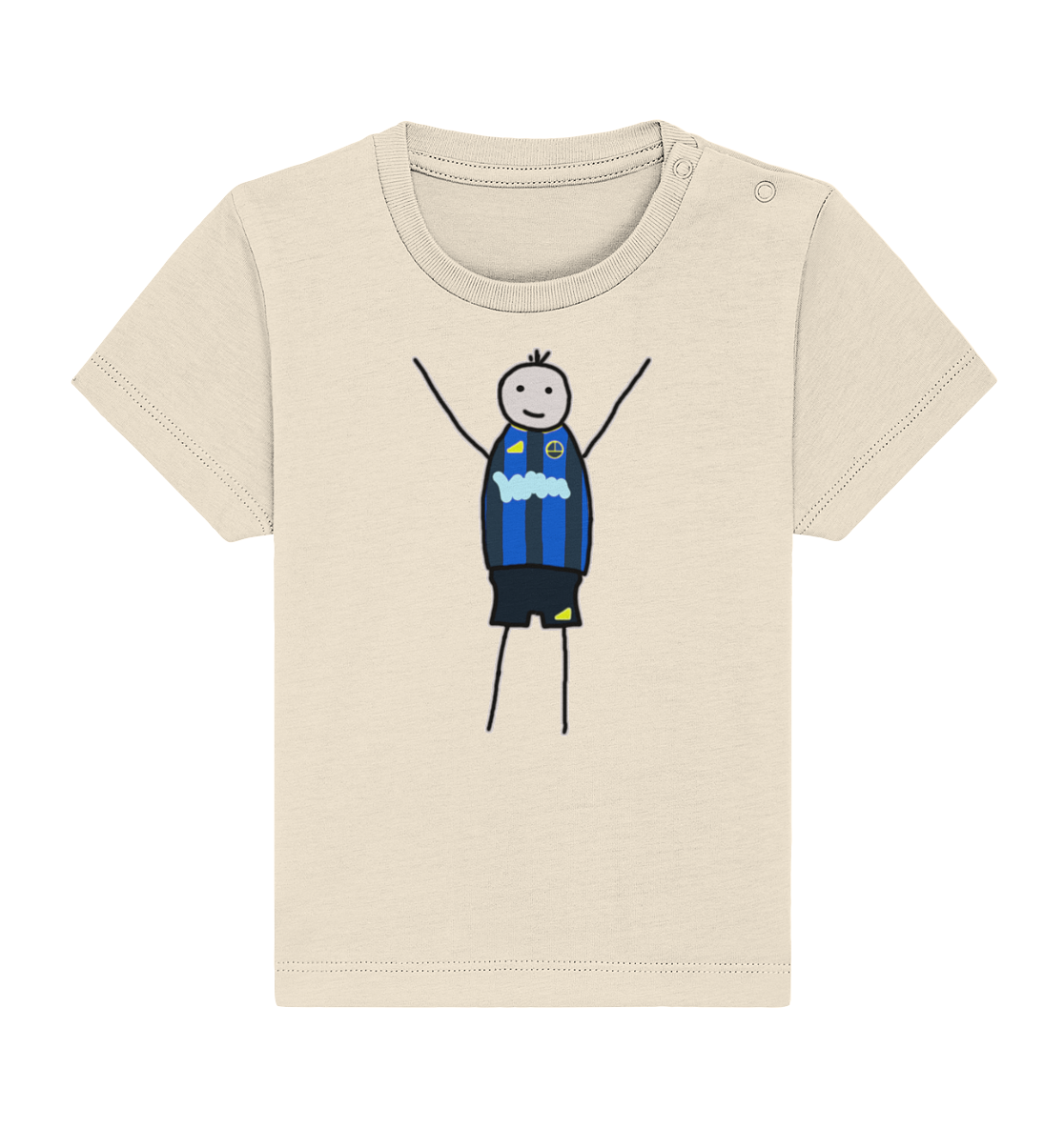 Saarbrücken Fan-T-Shirt Strichmännchen - Baby Organic Shirt Saarbrücken Fan-T-Shirt Strichmännchen - Baby Organic Shirt