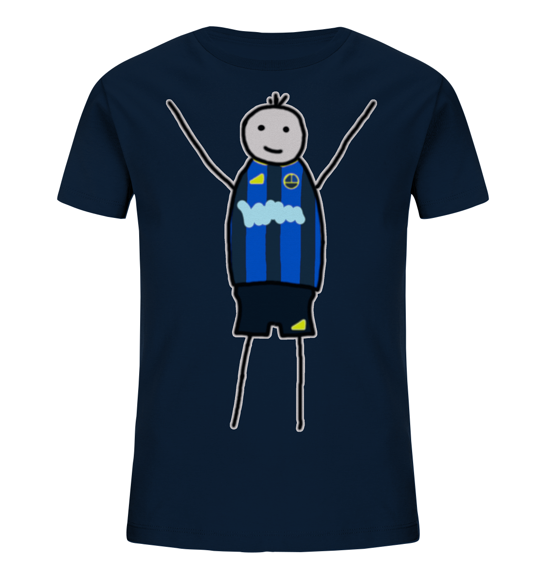 Saarbrücken Fan-T-Shirt Strichmännchen - Kids Organic Shirt Saarbrücken Fan-T-Shirt Strichmännchen - Kids Organic Shirt