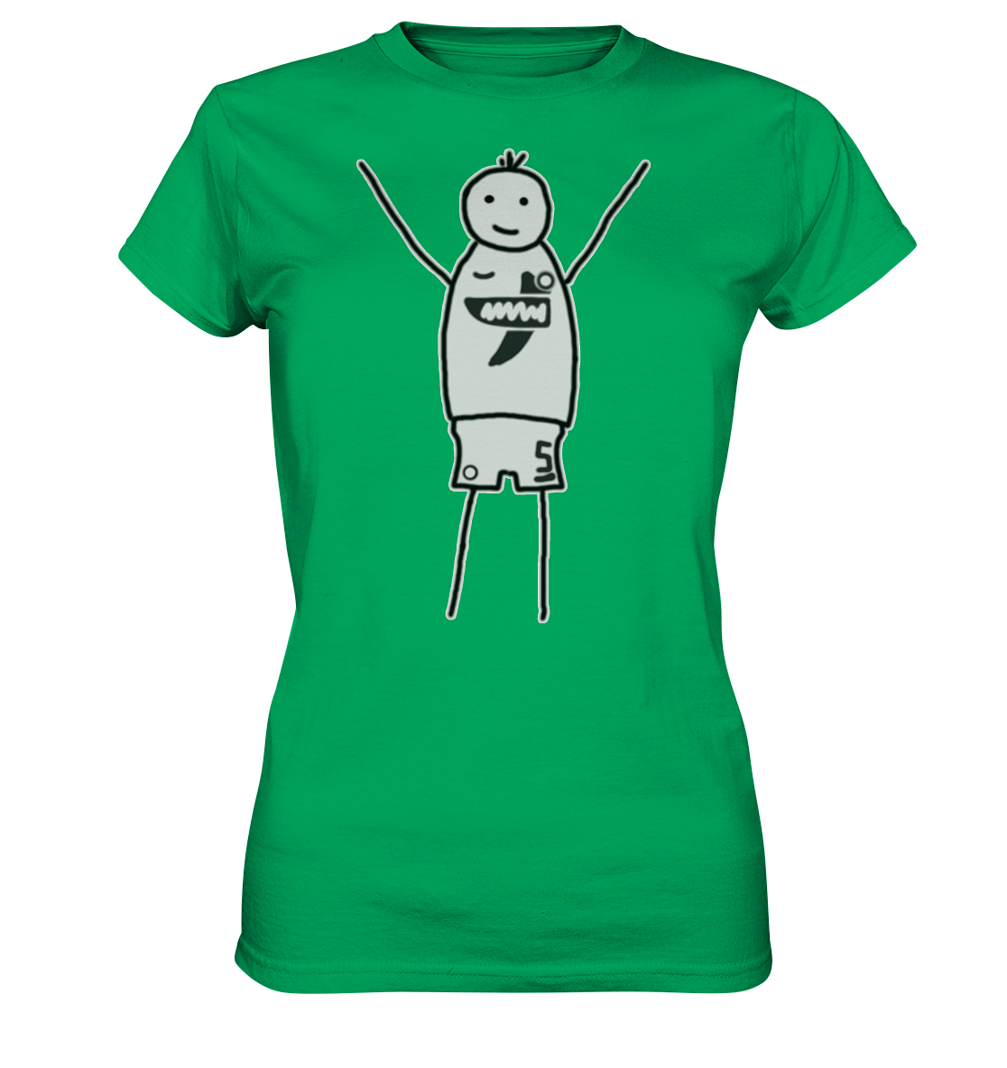 Elversberg Fan T-Shirt Strichmännchen - Ladies Premium Shirt Elversberg Fan T-Shirt Strichmännchen - Ladies Premium Shirt