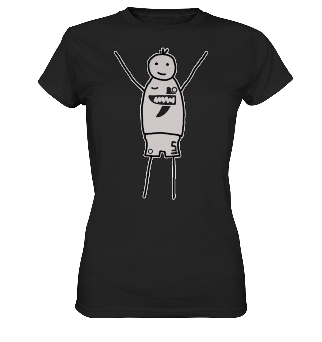 Elversberg Fan T-Shirt Strichmännchen - Ladies Premium Shirt Elversberg Fan T-Shirt Strichmännchen - Ladies Premium Shirt