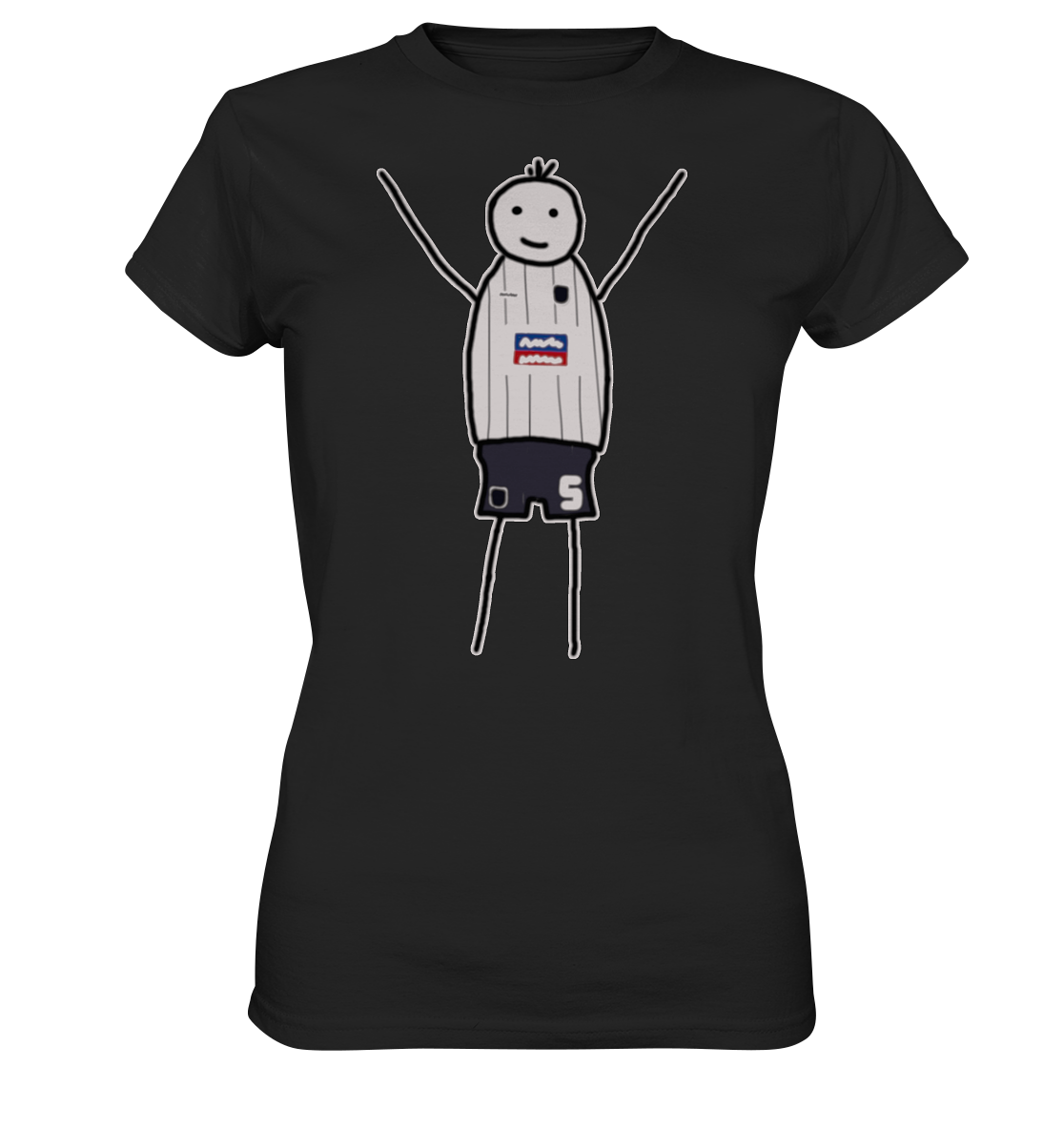 Ulm Fan T-Shirt Strichmännchen - Ladies Premium Shirt Ulm Fan T-Shirt Strichmännchen - Ladies Premium Shirt