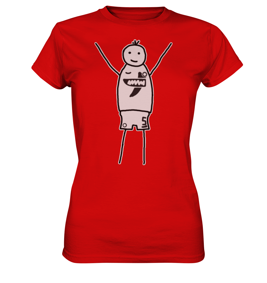 Elversberg Fan T-Shirt Strichmännchen - Ladies Premium Shirt Elversberg Fan T-Shirt Strichmännchen - Ladies Premium Shirt