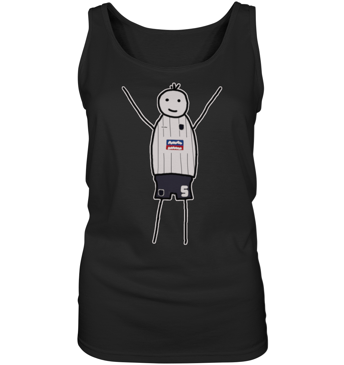 Ulm Fan T-Shirt Strichmännchen - Ladies Tank-Top Ulm Fan T-Shirt Strichmännchen - Ladies Tank-Top