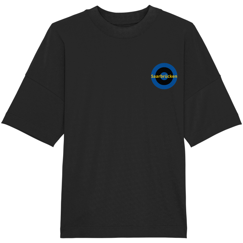 Saarbrücken Fan T-Shirt Kokarde klein "Saarbrücken" - Organic Oversize Shirt