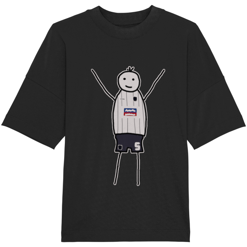 Ulm Fan T-Shirt Strichmännchen - Organic Oversize Shirt