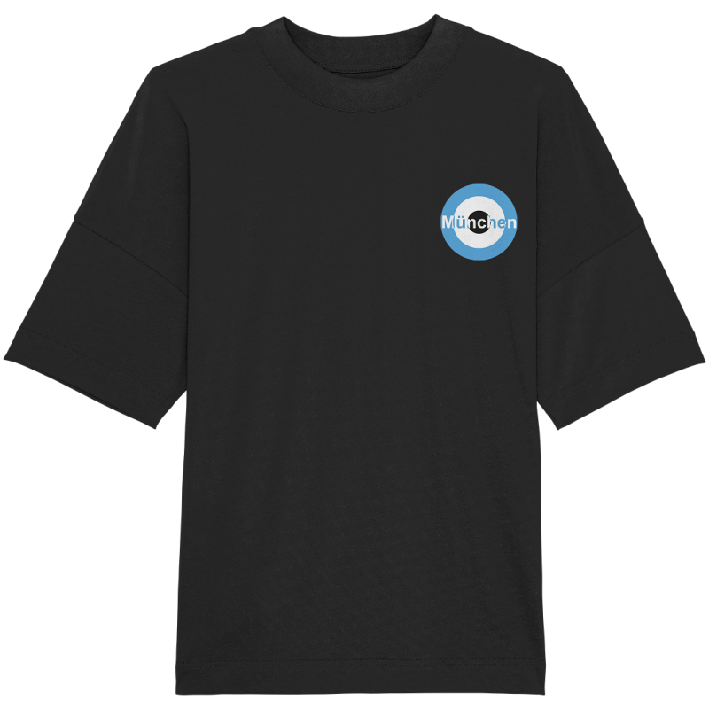 München Fan T-Shirt Kokarde klein "München" - Organic Oversize Shirt