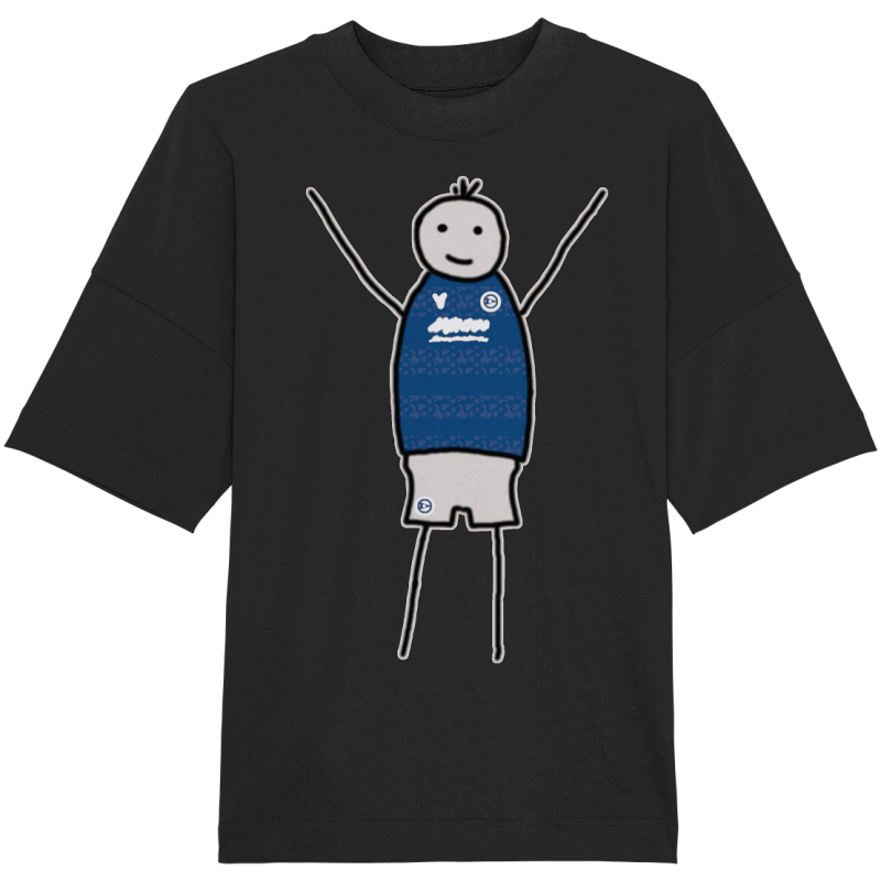 Bielefeld Fan-T-Shirt Strichmännchen - Organic Oversize Shirt