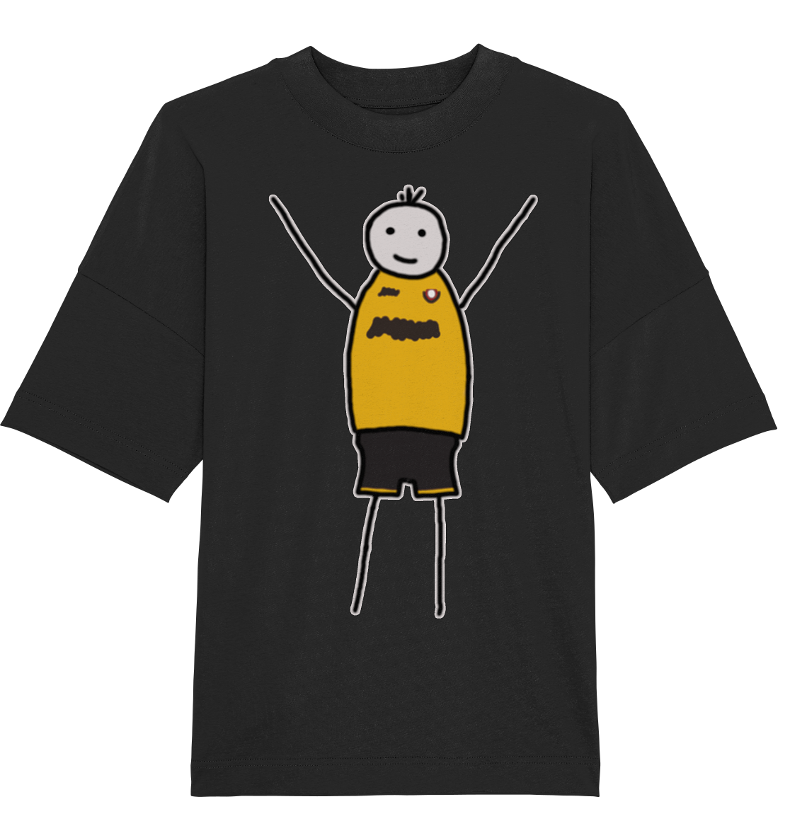 Dresden Fan-T-Shirt Strichmännchen - Organic Oversize Shirt Dresden Fan-T-Shirt Strichmännchen - Organic Oversize Shirt