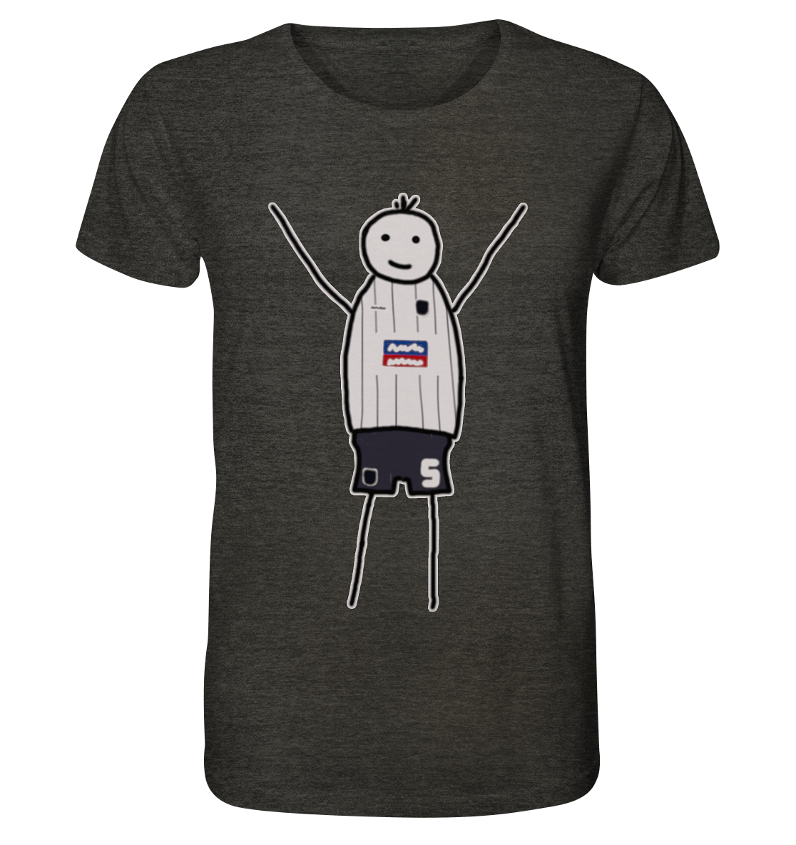 Ulm Fan T-Shirt Strichmännchen - Organic Shirt Ulm Fan T-Shirt Strichmännchen - Organic Shirt