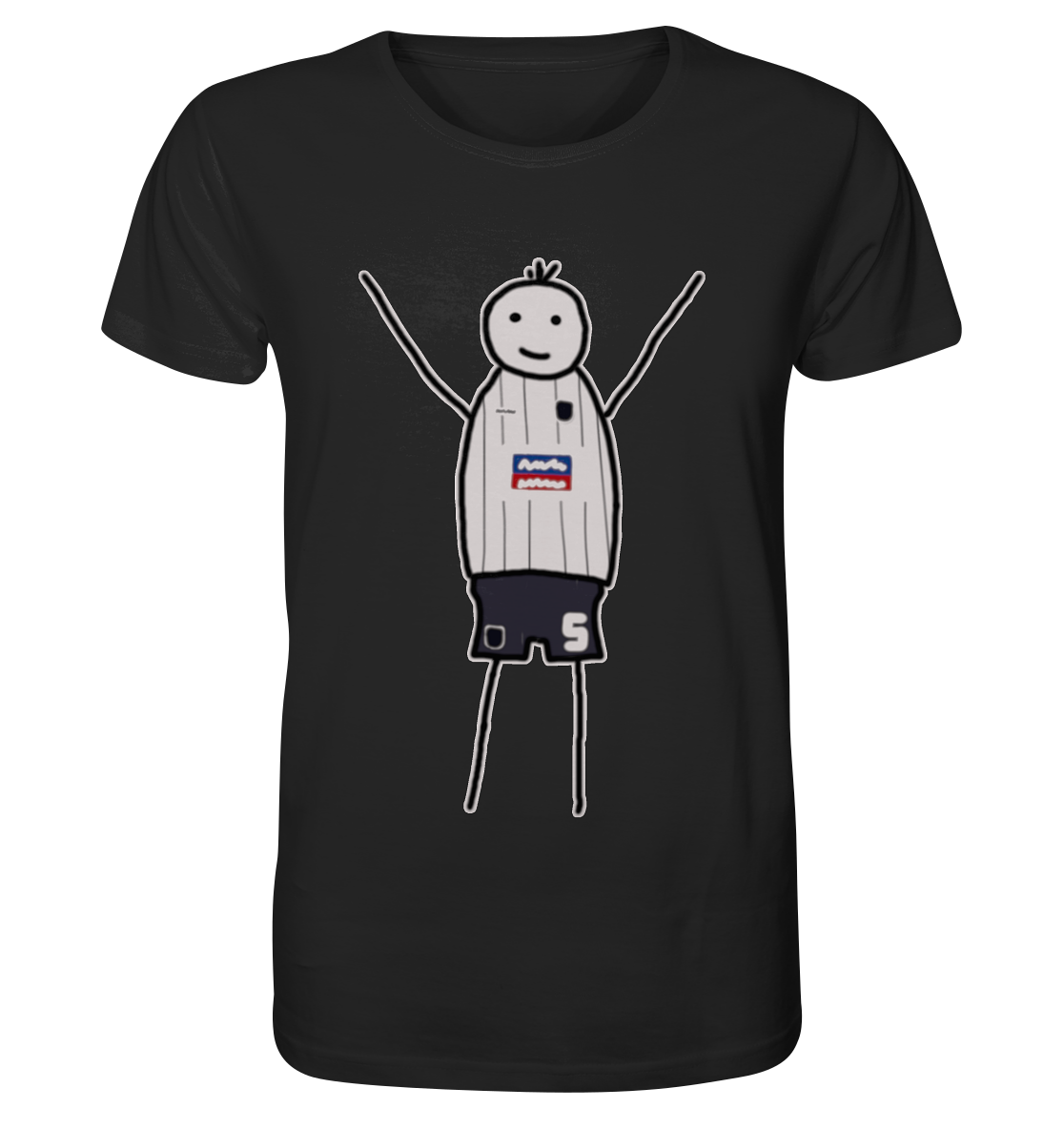 Ulm Fan T-Shirt Strichmännchen - Organic Shirt Ulm Fan T-Shirt Strichmännchen - Organic Shirt