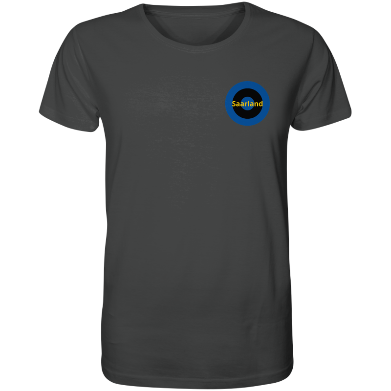 Saarbrücken Fan T-Shirt Kokarde klein "Saarland" - Organic Shirt