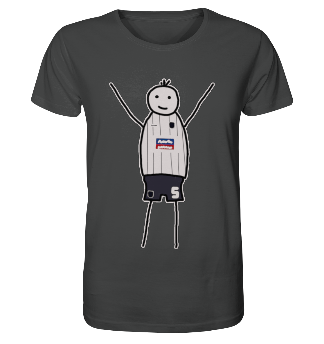 Ulm Fan T-Shirt Strichmännchen - Organic Shirt Ulm Fan T-Shirt Strichmännchen - Organic Shirt