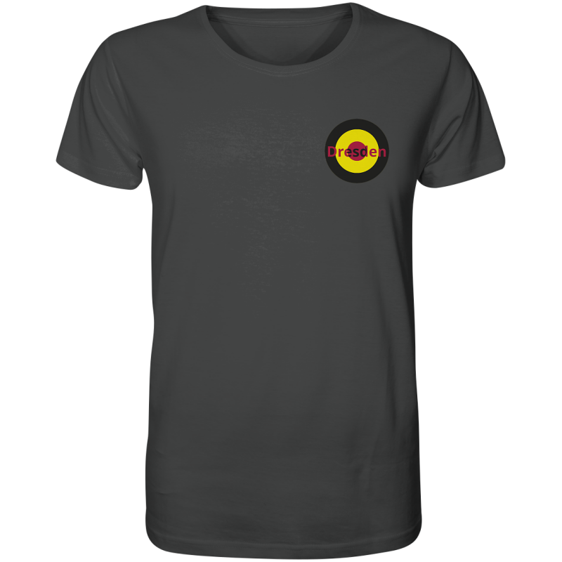 Dresden Fan-T-Shirt Kokarde klein "Dresden" - Organic Shirt