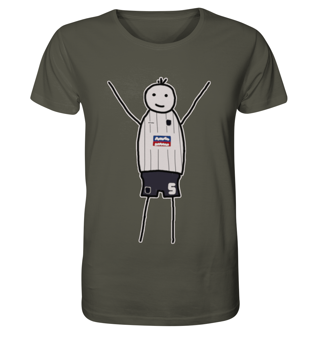 Ulm Fan T-Shirt Strichmännchen - Organic Shirt Ulm Fan T-Shirt Strichmännchen - Organic Shirt