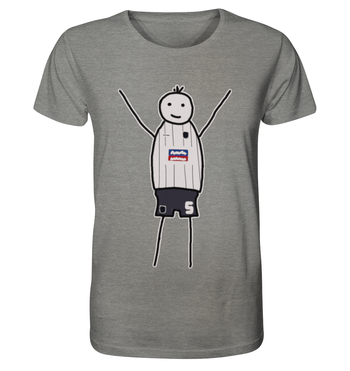 Ulm Fan T-Shirt Strichmännchen - Organic Shirt Ulm Fan T-Shirt Strichmännchen - Organic Shirt