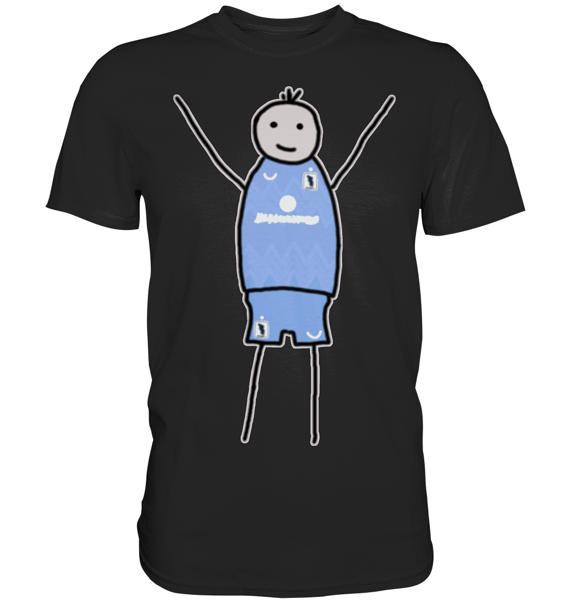 München Fan-T-Shirt Strichmännchen - Premium Shirt München Fan-T-Shirt Strichmännchen - Premium Shirt