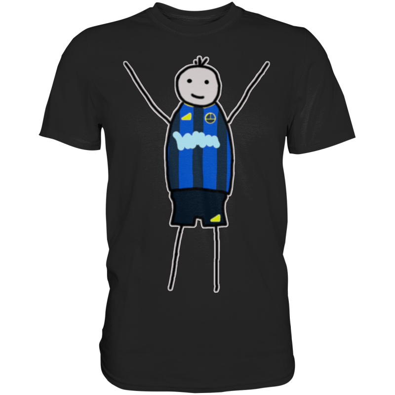 Saarbrücken Fan-T-Shirt Strichmännchen - Premium Shirt