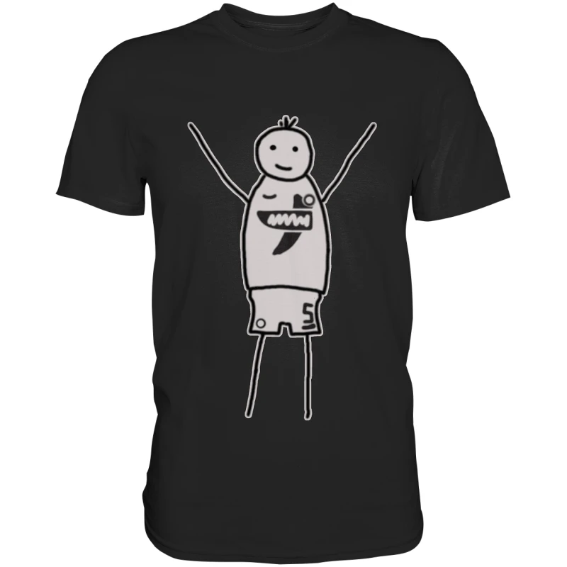 Elversberg Fan T-Shirt Strichmännchen - Premium Shirt