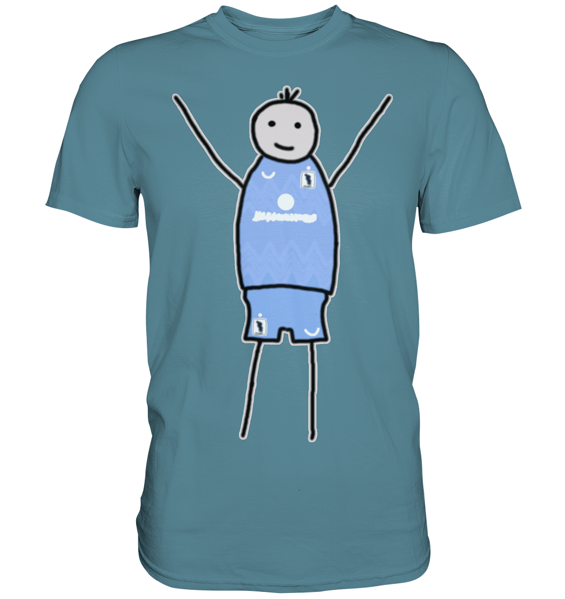 München Fan-T-Shirt Strichmännchen - Premium Shirt München Fan-T-Shirt Strichmännchen - Premium Shirt