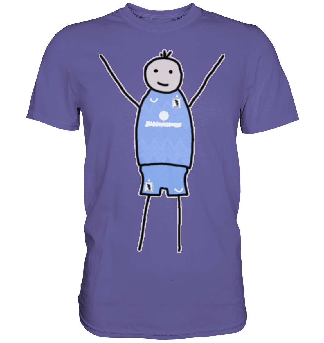 München Fan-T-Shirt Strichmännchen - Premium Shirt München Fan-T-Shirt Strichmännchen - Premium Shirt