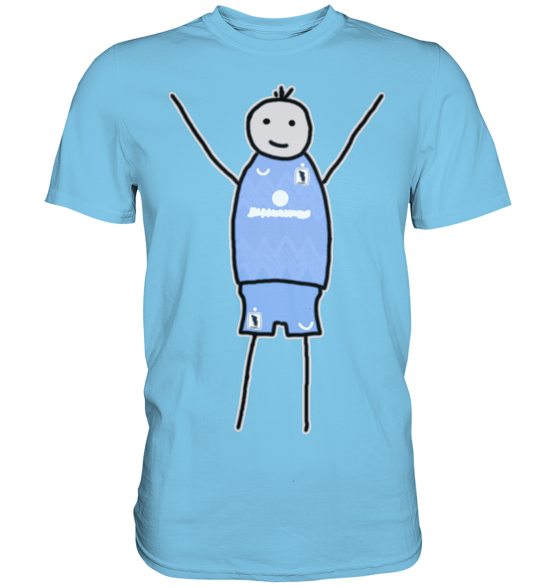 München Fan-T-Shirt Strichmännchen - Premium Shirt München Fan-T-Shirt Strichmännchen - Premium Shirt