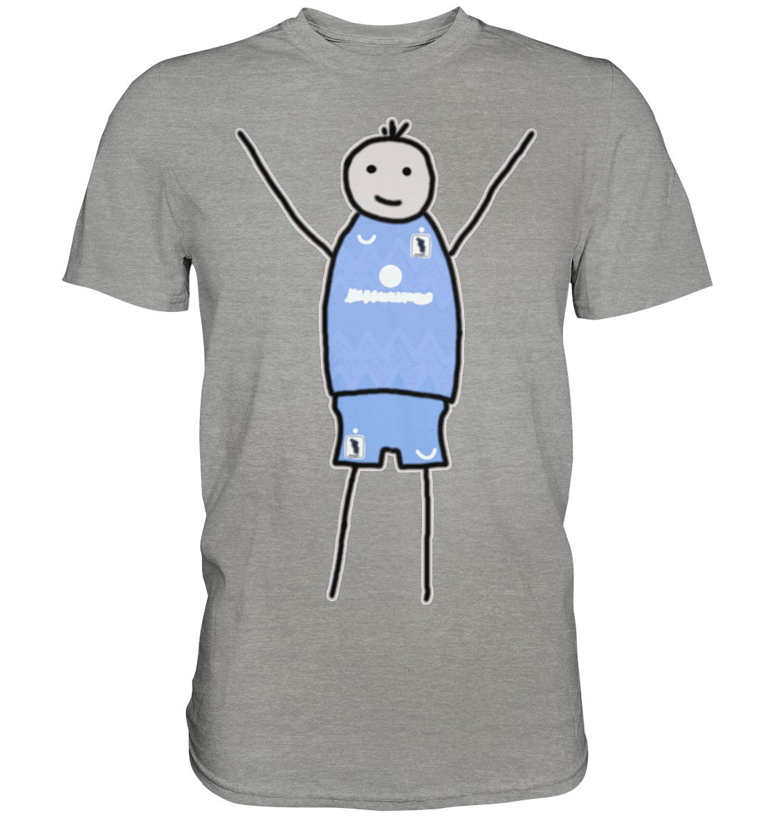 München Fan-T-Shirt Strichmännchen - Premium Shirt München Fan-T-Shirt Strichmännchen - Premium Shirt